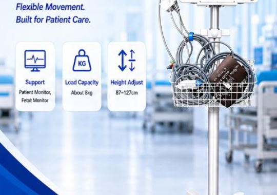 Xe đẩy monitor bệnh nhân