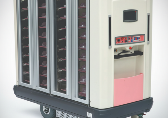 Xe đẩy thức ăn giữ nhiệt nóng - mát di chuyển bằng ắc quy điện - happy cart