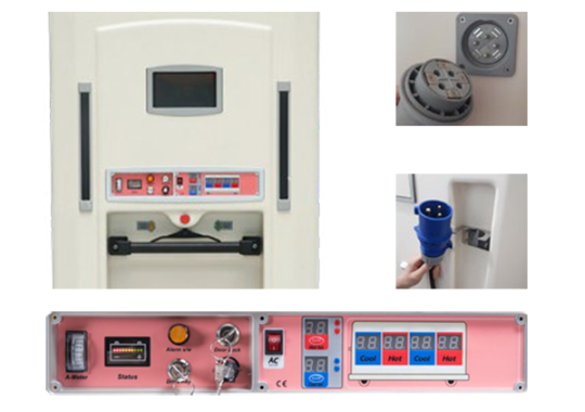 Xe đẩy thức ăn giữ nhiệt nóng - mát di chuyển bằng ắc quy điện - happy cart